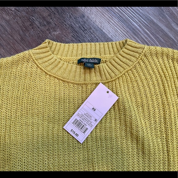 NEW WITH TAGS Wild Fable Citron Crop Sweater (XS) - Picture 2 of 9